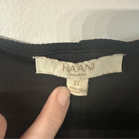 HAANI Woman Black & White Two-Tone Sleeveless V-Neck Floral Dress Sz 3X GUC - Picture 5 of 8